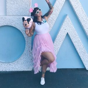 Pink Asos Tulle Skirt.